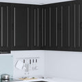 Stauraumschrank mit Tueren 57 x 57 x 100 cm schwarz