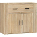 Aufbewahrungskommode Sideboard Schrank Anrichte Beistellschrank Kommode eiche