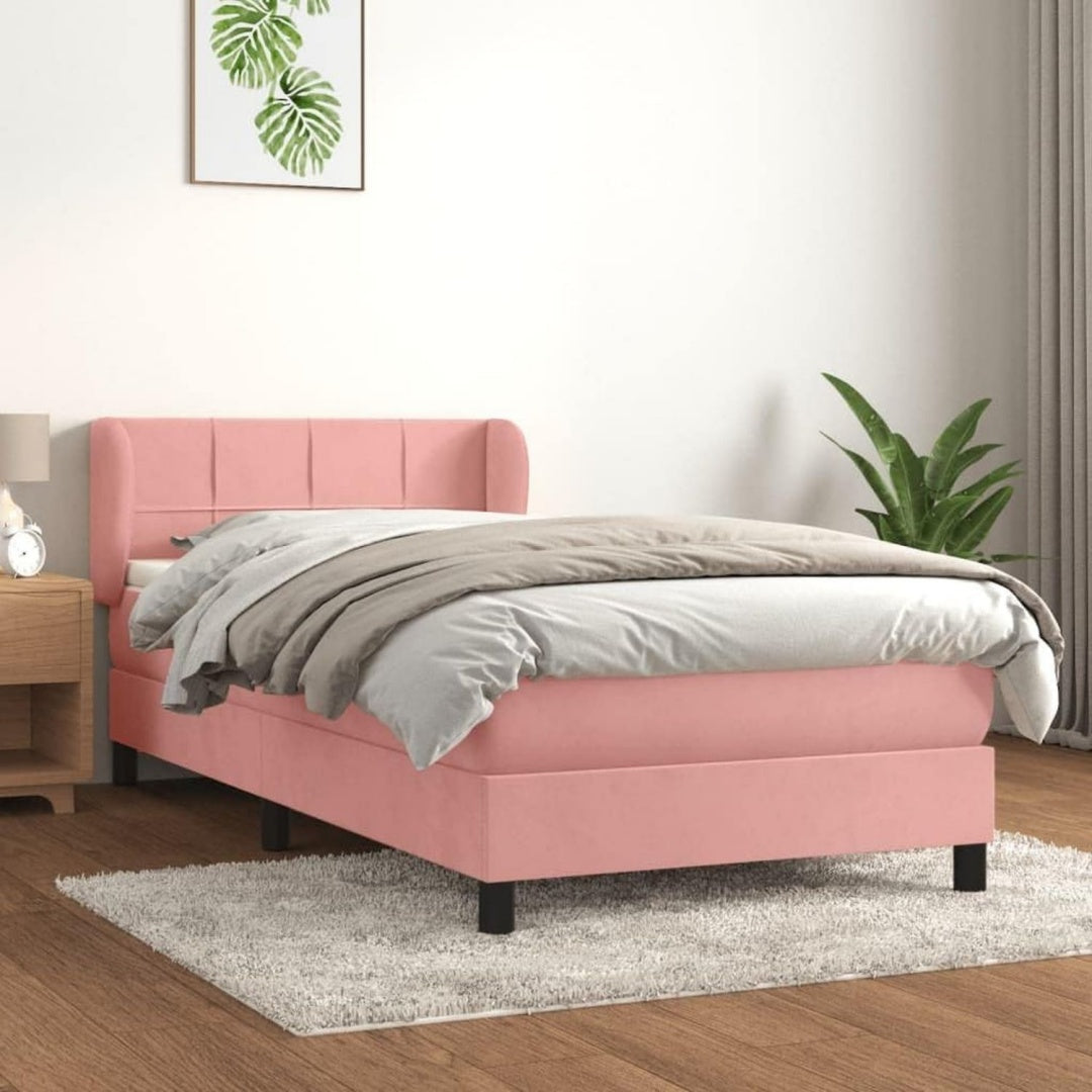 Bettgestell mit Tueren hoehenverstellbar rosa