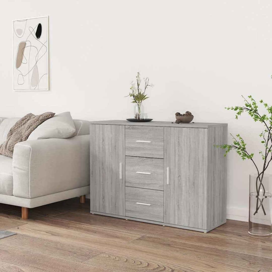 Aufbewahrungskommode Sideboard Grau Sonoma Holzwerkstoff Turen grau