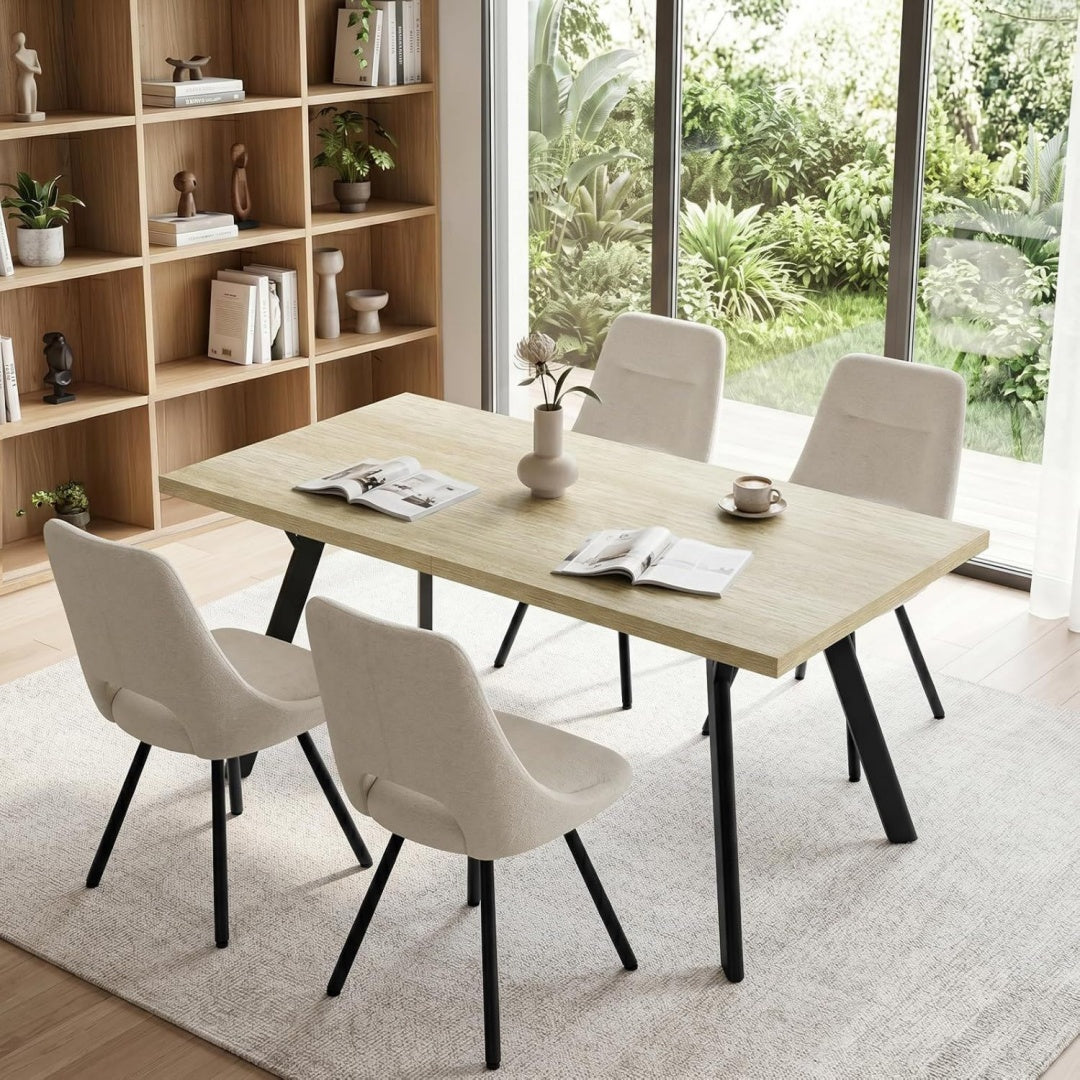 Funktionstisch mit Tueren drehbar beige