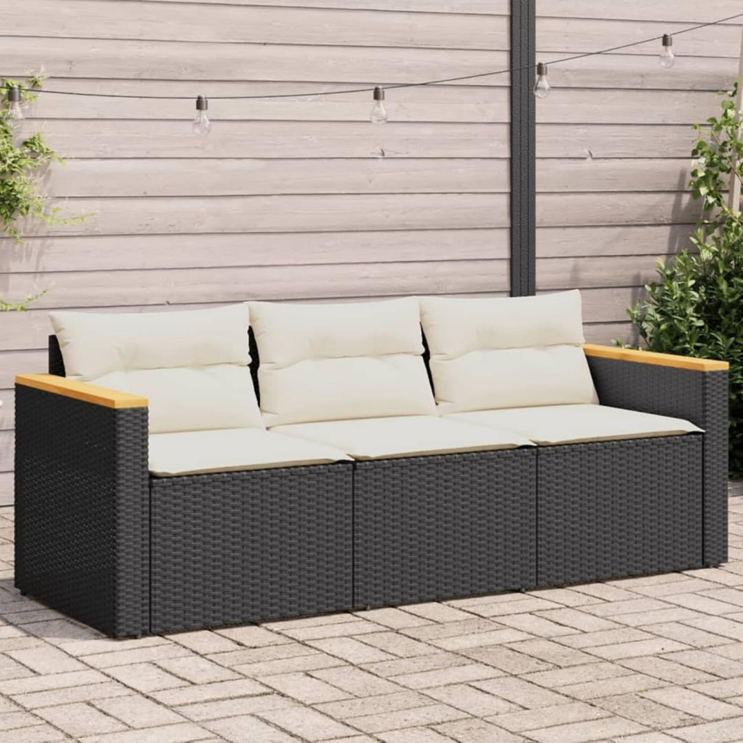 Sofa schwarz mit Tueren mit Stahlgestell