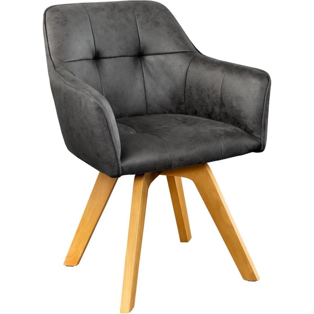 Wohnstuhl mit Tueren 61 x 60 x 83 cm grau