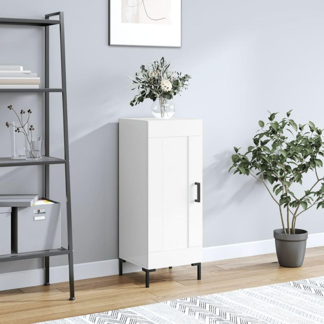 Stauraumschrank mit Tueren 34,5 x 34 x 90 cm natur