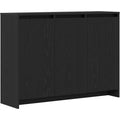 Schubladenschrank mit Tueren 102 x 29,5 x 75 cm schwarz